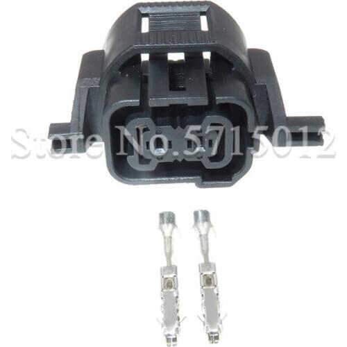 2 Hole Automotive Connector Cable Socket Electrical Auto Female Plug With Terminals