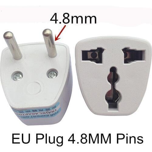 20 pcs Universal Power Adapter UK US AU to EU AC Power Socket Plug Travel Charger Adapter Converter 4.8MM Pins