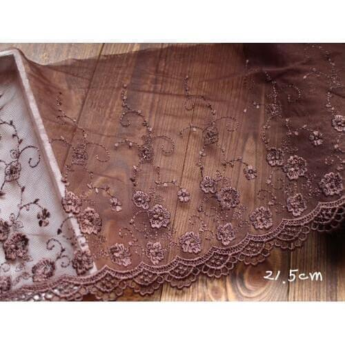 3Yards Best Quality Nigerian Wedding Lace Fabric Embroidery Polyester Sewing Lace Trim Ribbon DIY Garment Accessories YYN439