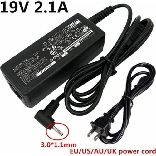 19V 2.1A 3.0*1.1mm Power Supply Adapter For Samsung Universal Notebook Laptop AC Charger EU US UK AU Plug Adaptor