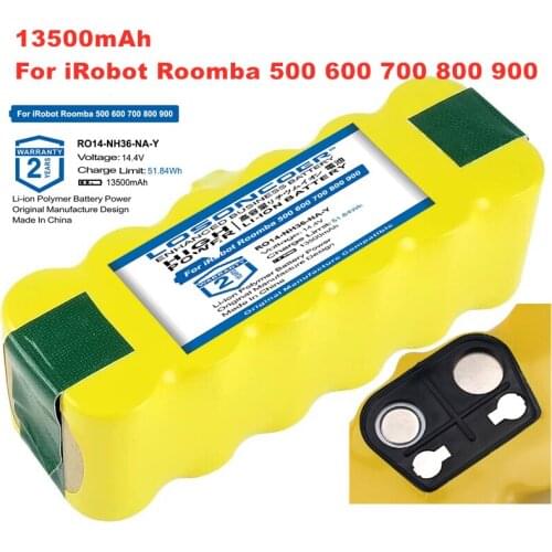 13500mAh Battery For Irobot Roomba 500 600 700 800 900 Series vacuum cleaner Irobot Roomba 600 620 650 700 770 780 800 Batteries