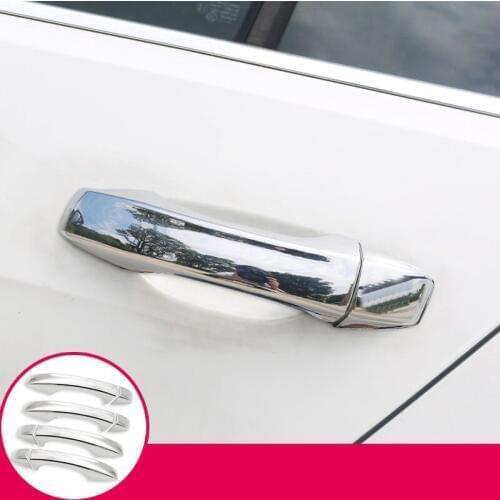 For VW Volkswagen T-ROC 2017 2018 ABS Chrome Exterior Door Handle Cover Trim 8pcs Car Styling Accessories