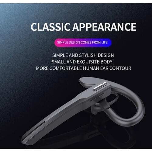 Bluetooth Headset V5.0 Earpiece 12H Talk Time Wireless Handsfree Earphone for Xiaomi Samsung Huawei mate 40