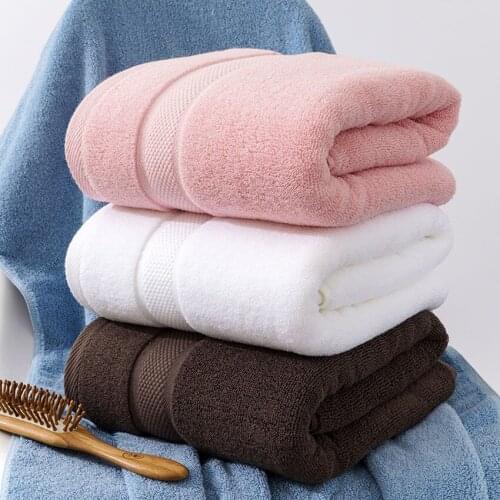 100% Cotton Large Thick Bath Towels Solid Color Shower Towel Bathroom Home Hotel for Adults Kids Absorbent 70*140cm Toalla