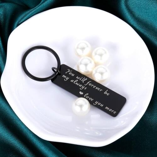 Valentines Day Keychains Jewerly Forever Love You More Gifts for Girlfriend Boyfriend Husband Wife Wedding Anniversary