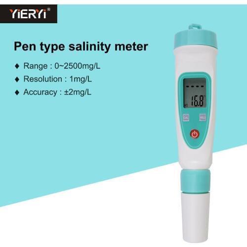 Yieryi Digital Salinity PPM Meter For Salt Water Pool Food Salt Salty Brine Meter Hydrometer Aquarium Tester