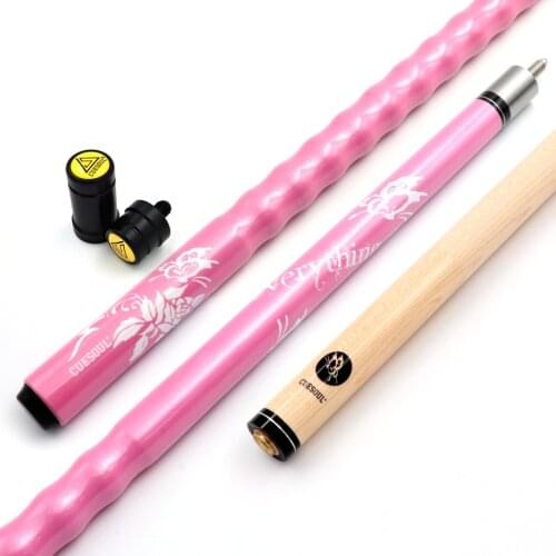 CUESOUL 58" 19oz Maple Pool Cue Stick 13mm tips,Very Nice Grip,with Cue Joint/Shaft Protector