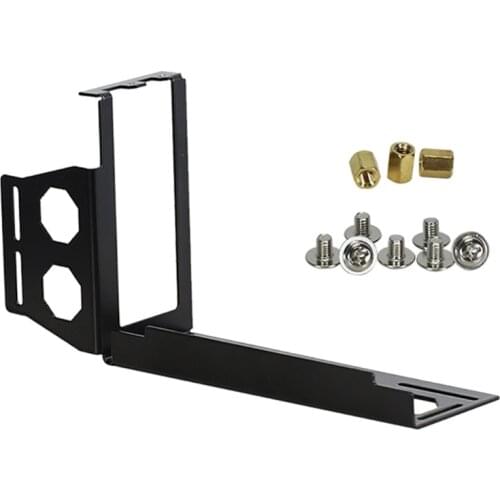 DIY Metal Graphics Cards Vertical Bracket Riser PCI Express Stent Stand Holder for PC Case 32CB