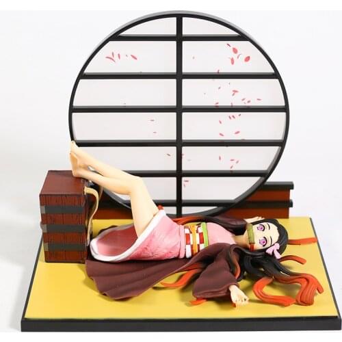 Action Figure Model Toys Japan Demon Slayer: Kimetsu No Yaiba Sexy Kamado Nezuko Sleeping Ver. Beautiful Sakura Screen PVC Girl