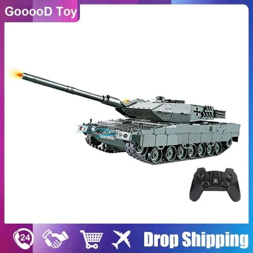 RC Battle Tank Military War Heavy Large Interactive Remote Control Toy Car with Shoot Model Electronic Boy Toys children