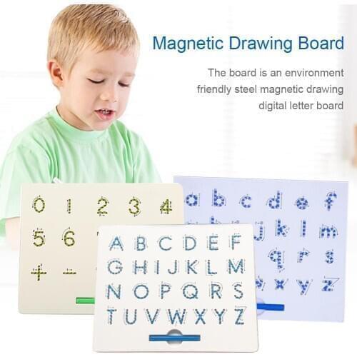 New Lower Case Letters Magnet Board Kids Educational Toy Magnetic Balls Tablet Magnetic Writing Drawing Board