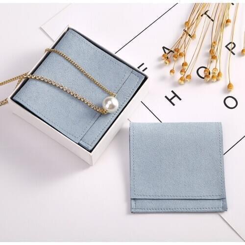 Microfiber Jewelry Packaging Pouches Envelope Bag for Rings Earings Necklace Luxury Jewellery Christmas Wedding Favor Gift Bag
