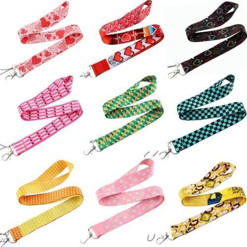 20pcs/lot BH1572 Blinghero Cartoon Love Necklace Anime Lattice Tv Show Lanyard Funny Tooth Keychain Rope Accessories For Dentist