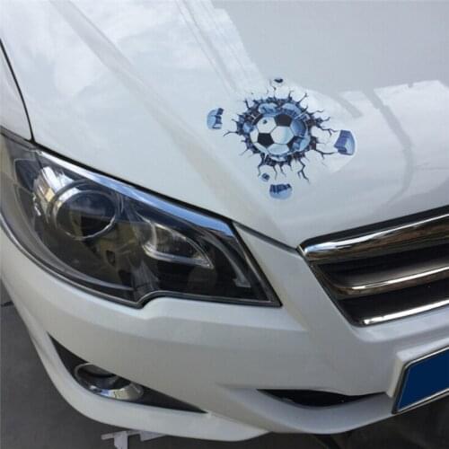 Car Styling Window Football Sticker Auto Decals 3D Car Stickers Hits Car Body ABS
