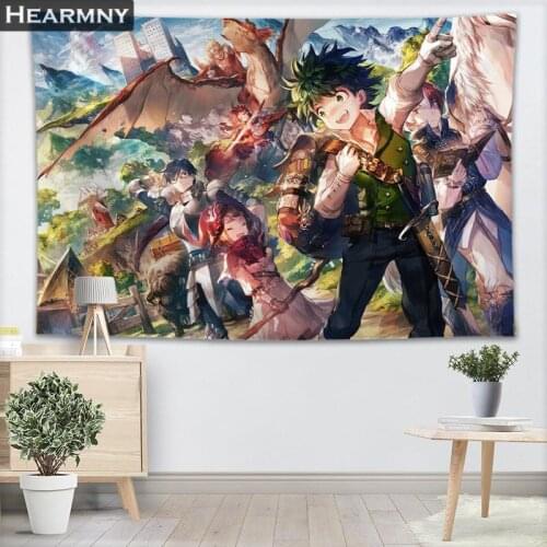 BOKU no Hero Academy Wall Tapestry Sheets Home Decorative Tapestries Beach Towel Yoga Mat Blanket Table Cloth Wall Tapestry