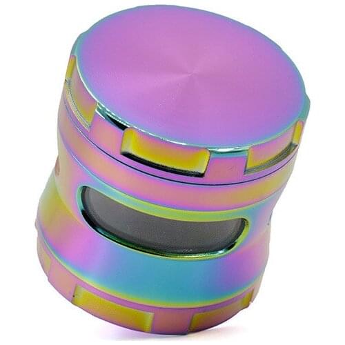 New High Quality 4-layer Diameter 63MM Zinc Alloy Spice Mill Tobacco Herb Grinder Pipe for Smoking Accessory Crusher Wholesale