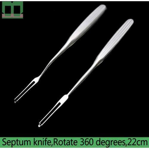 Septum knife Stainless steel Rotate 360 degrees Cosmetic and plastic surgery instruments and tools