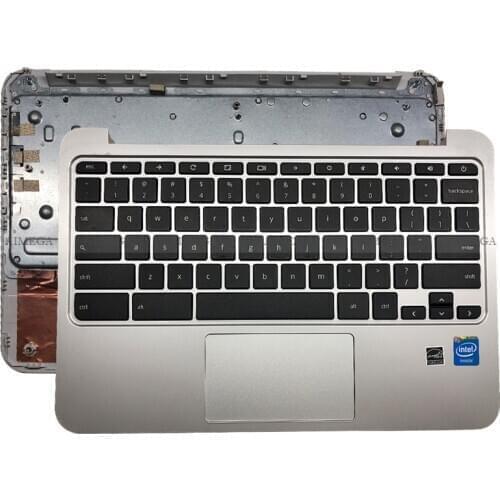 Original Laptop For HP Chromebook 11 G3 G4 Palmrest Upper Case with keyboardkeyboard Touchpad Silver 788639-001