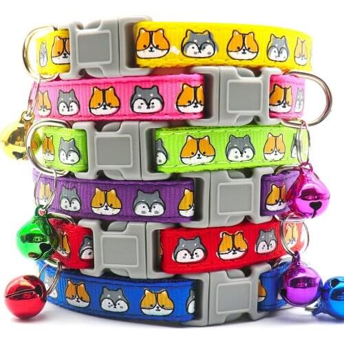 100PCS Collar for Dogs Cat Necklace with Bell Puppy Accessories Training Choker Neck for Small Breed Dogs Pet Collar Accessoreis