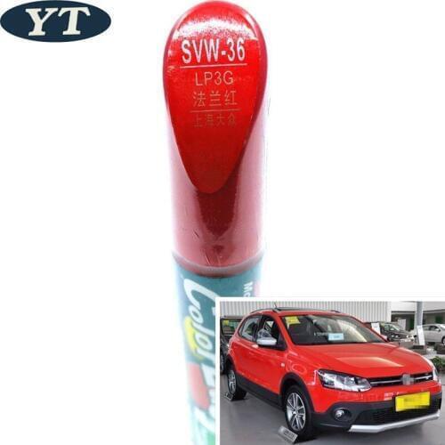 Car scratch repair pen, auto painting pen RED color for volkswagen polo golf 6,7 touran passat tiguan CC ,car painting pen