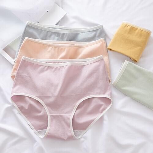 Sexy Pink Underwear Women Panties Solid Cotton high quality Seamless Ladies Knickers Fashion Briefs Comfortable Grils Lingeries