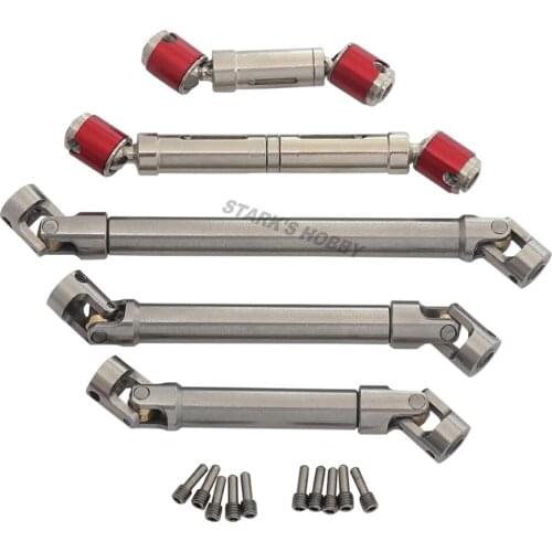 Internal Spline Hardened Stainless Steel Drive Shaft CVD for 1/10 RC Car Axial SCX10 Wraith Traxxas TRX4 65-76 92-125 112-160MM