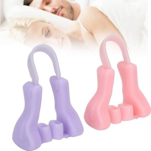 Nose Shaper Clip Purple Silicone Nose Up Lifting Clip Portable Pain-Free Nose Bridge Straightening Shaper Clip for Nose Massager