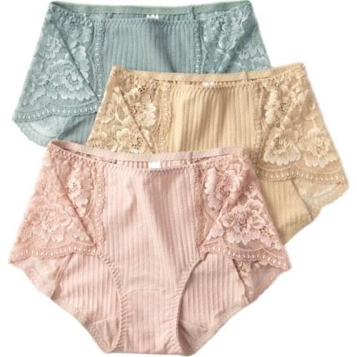 Womens Cotton Panties For Menstruation Underwear Womens Cotton Underpants Landies Female Underwear Comfortable Breathable