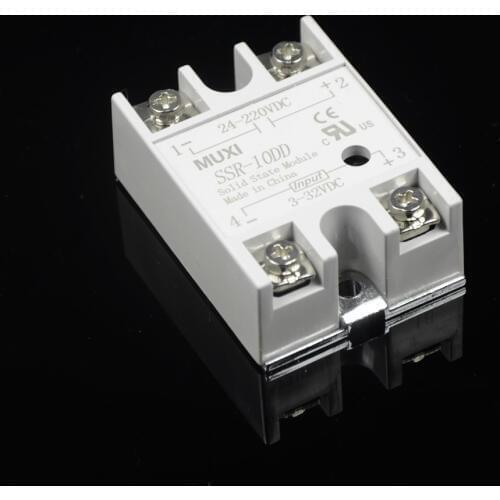 1pcs High Quality Brand New Muxi Solid State Relay SSR-10DD SSR-25DD SSR-40DD 5-24VDC To 24-380VDC 6-20mA Temperature Control
