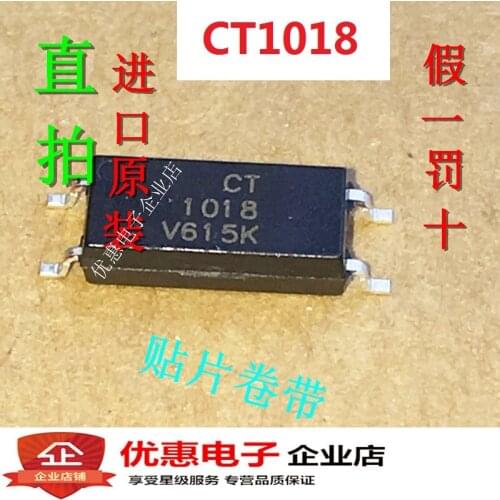 100% Original New 10pcs/Lot CT1018 CT1018(V)(T1)-W SOP-4 EL1018