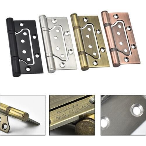 4Inch Stainless Steel Door Hinges Free Slotted Door Hinge Wooden Door Hinge Heavy Duty Mute Door Bearing Hinges Sub-mother Hinge