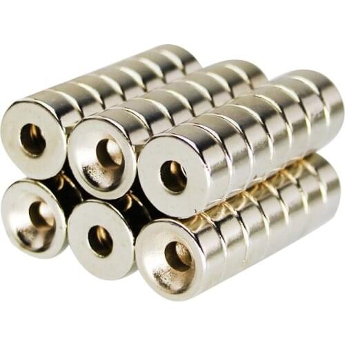 500Pcs 12mm x 4mm hole 4mm Strong Round Cylinder Magnets 12*4-4 Rare Earth Neodymium NEW 12X4-4 Art Craft Connection
