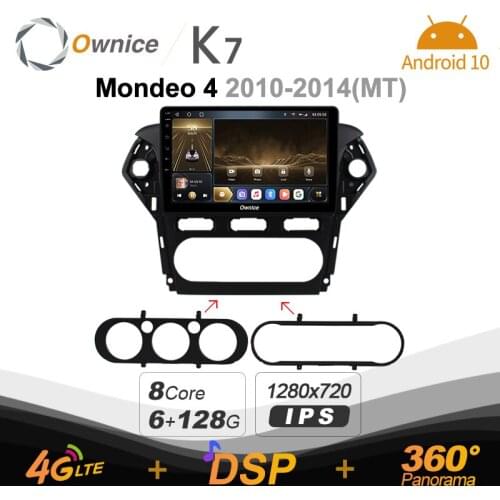 Ownice K7 1din Car Radio Android 10.0 Multimedia Car Video Player for Ford Mondeo 4 2010-2014 GPS Navigation Octa Core 5G WiFi