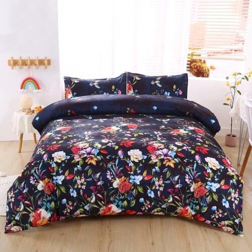 Flower Bedding Sets Queen Size Duvet Cover Set with Pillowcase Comforter King Full Bed Sets 200x200 Home Textile
