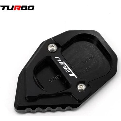 For BMW R Nine T Scrambler Pure Racer Urban 2017-2020 Motorcycle CNC Kickstand Foot Side Stand Extension Pad Support Plate