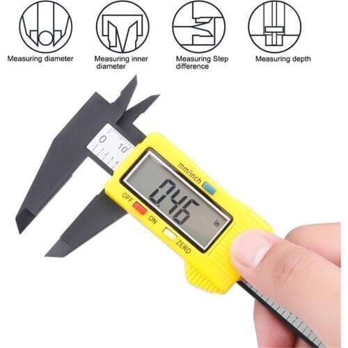 Electronic Vernier Caliper 150mm 6 Inch LCD Digital Vernier Caliper Gauge Micrometer Depth Measuring Tools