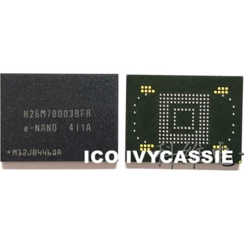 H26M78003BFR eMMC BGA169 NAND Flash IC 64GB Memory Store Chip Soldered Ball