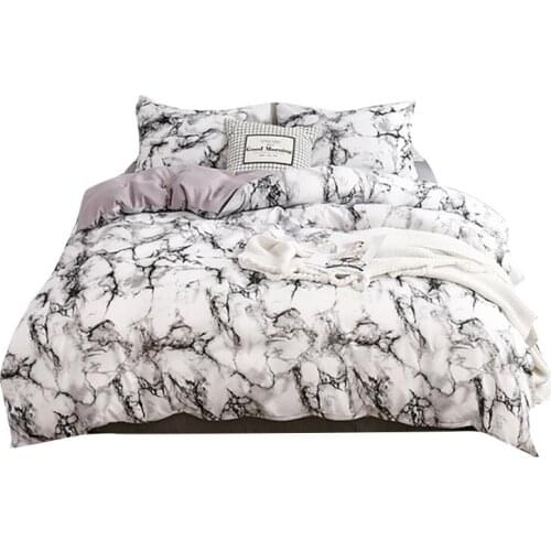 6 Colors Printed Marble Bedding Set Duvet Cover Twin King Queen Size Quilt Cover Brief Bedclothes Comforter Bed Sets 2/3Pcs