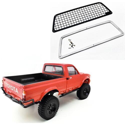 METAL REAR WINDOW GUARD GRID SET FIT FOR 1/10 SCALE TOYS RC TRUCK TAMIYA BRUISER TOYOTA HILUX 4WD TF2 MODEL UPGRADE ACCESSORIES