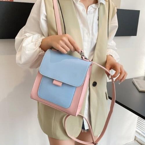 Fashion Panelled Luxury Mini Backpack Women Designer Leather Mochila Cute Small Backpacks for Teen Girls Travel Back Pack Bags