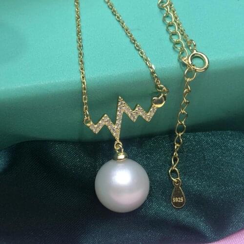 New Style 925 Sterling Silver Necklace Set Findings Jewelry Settings Mountings Parts for Akoya Edison Pearls, Coral, Jade