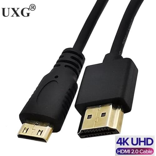 OD 3.0mm Mini HDMI-compatible Cable 2k*4k Hd @60hz Type A To Type C Male To Type A Male Cord 0.3M-1m For Camera DV TV Tablet PC