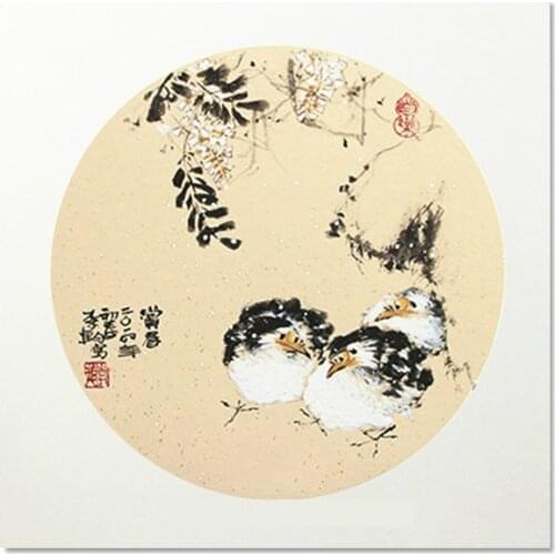 10sheets/lot Papel Arroz Painting Cards Retro Raw Xuan Paper Lens Card Painting Calligraphy Batik Half Ripe Rice Paper Cards