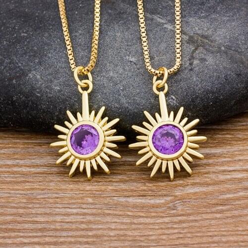 New Fashion Sunflower Choker Necklace For Women Gold Color Charm Chain CZ Necklace Pendant For Female Accessories Jewelry Gifts