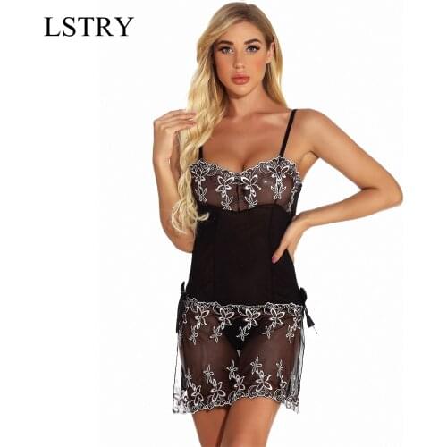 Sexy Lingerie Woman Erotic Pajamas Lace Lingerie Sex Clothes Sexy Dress Erotic Transparent Dress Black Sexy Lingerie Hot Dress