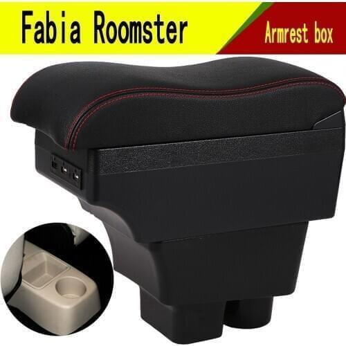 Arm Rest For Skoda Fabia 2 2008-2013 Center Centre Console Storage Box Armrest 2009 2010 2011 2012
