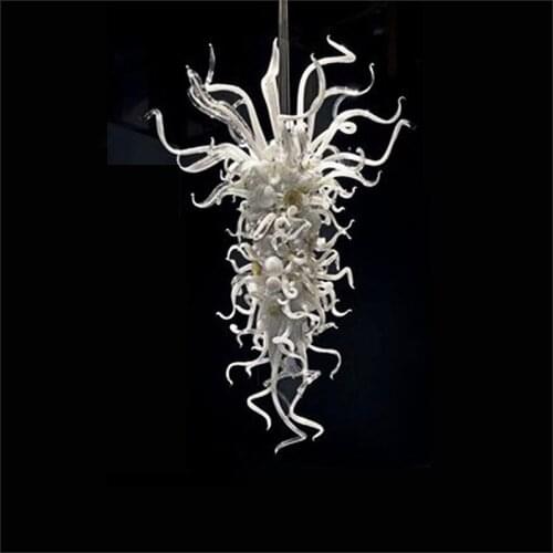 Simple Designed Blown Glass LED Chandelier Multicolor Elegant Beautiful Wedding Decorative Pendant Lights