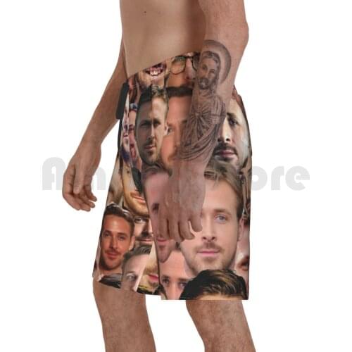 Ryan Gosling Beach Shorts Men Beach Pants Swimwear Ryan Gosling Gosling Ryan Love Hot Abs Lala Land Film Movie