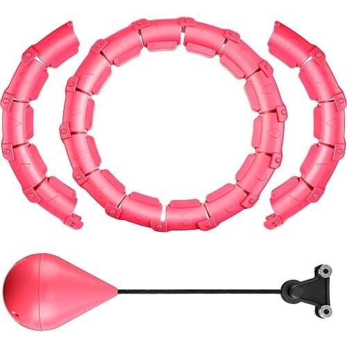 24 Parts Adjustable Sport Hoops Abdominal Thin Waist Exercise Detachable Massage Fitness Hoops Gym Home Training Weight Loss