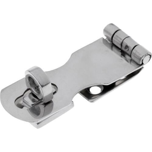 Heavy Duty Marine Cast Stainless Steel Safety Swivel Lock Hasp Latch Safety Swivel Lock Hasp/Latch Surface Mount